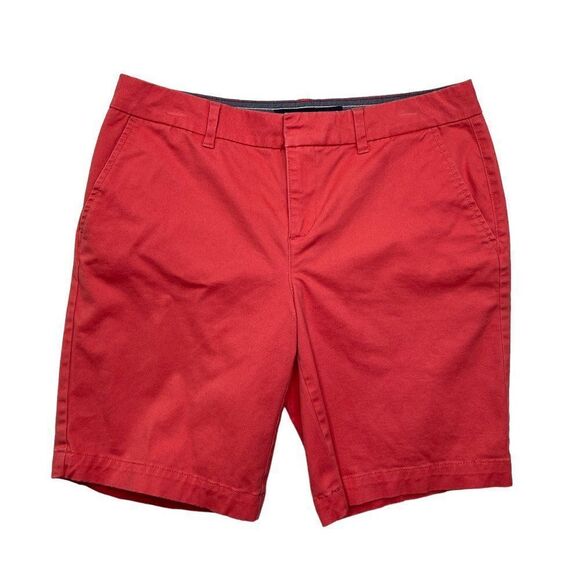 Tommy Hilfiger Womens Flat Front Chino Shorts - Picture 1 of 11
